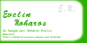 evelin moharos business card